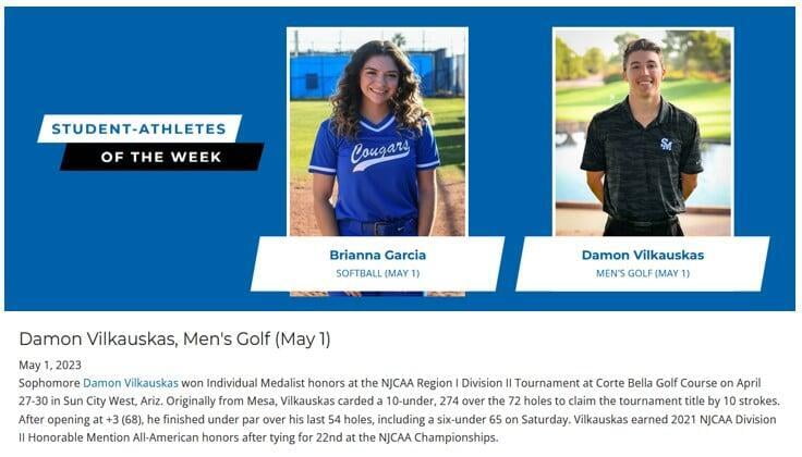 SMCC Student-Athlete of The Week